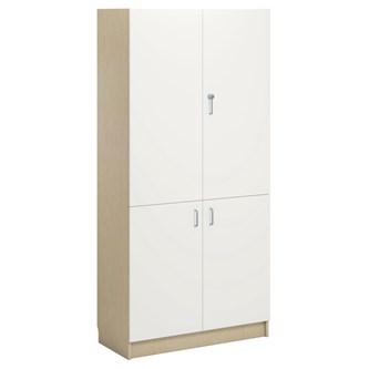 Norden FSC materiaalikaappi 4 ovea L100xS47xK210, koivu