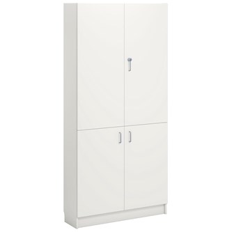 Norden FSC materiaalikaappi 4 ovea L100xS32xK210, valkoinen