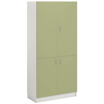 Norden FSC materiaalikaappi 4 ovea L100xS60xK210, valkoinen