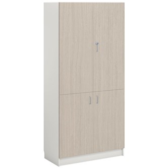 Norden FSC materiaalikaappi 4 ovea L100xS60xK210, valkoinen