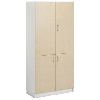 Norden FSC materiaalikaappi 4 ovea L100xS60xK210, valkoinen