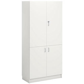 Norden FSC materiaalikaappi 4 ovea L100xS60xK210, valkoinen