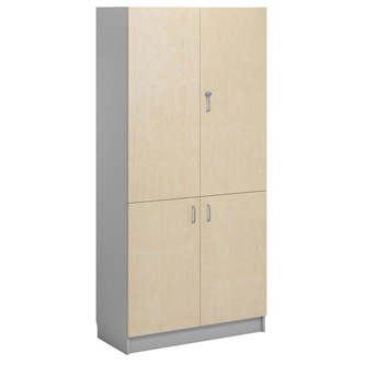 Norden FSC materiaalikaappi 4 ovea L100xS47xK210, vaaleanharmaa