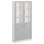 Norden FSC materiaalikaappi 2 umpiovea 2 lasiovea L100xS32xK210, valkoinen