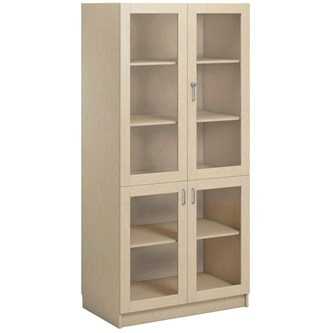 IS-VET Norden FSC materiaalikaappi 4 lasiovea L100xS60xK210, koivu