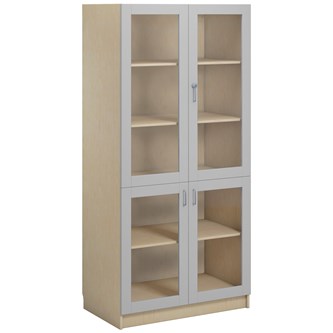 IS-VET Norden FSC materiaalikaappi 4 lasiovea L100xS60xK210, koivu