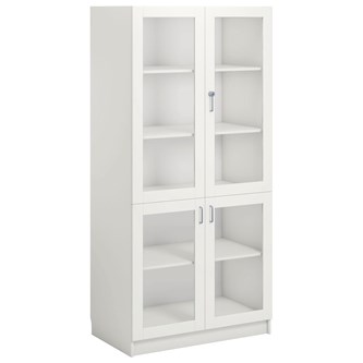 Norden FSC materiaalikaappi 4 lasiovea L100xS60xK210, valkoinen