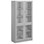 Norden FSC materiaalikaappi 4 lasiovea L100xS47xK210, vaaleanharmaa