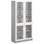 Norden FSC materiaalikaappi 4 lasiovea L100xS47xK210, vaaleanharmaa
