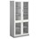 IS-VET Norden FSC materiaalikaappi 4 lasiovea L100xS60xK210, vaaleanharmaa