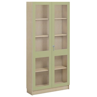 Norden FSC materiaalikaappi 2 lasiovea L100xS32xK210, koivu