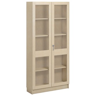 Norden FSC materiaalikaappi 2 lasiovea L100xS32xK210, koivu