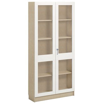 Norden FSC materiaalikaappi 2 lasiovea L100xS32xK210, koivu