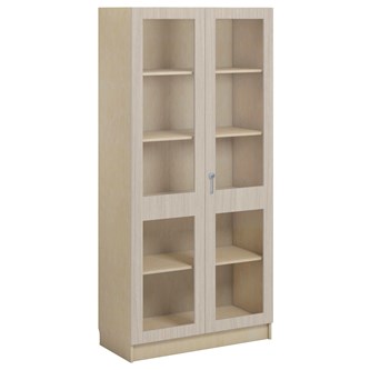 Norden FSC materiaalikaappi 2 lasiovea L100xS47xK210, koivu