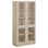 Norden FSC materiaalikaappi 2 lasiovea L100xS47xK210, koivu