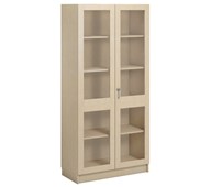 Norden FSC materiaalikaappi 2 lasiovea L100xS47xK210, koivu