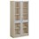 Norden FSC materiaalikaappi 2 lasiovea L100xS47xK210, koivu
