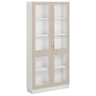 Norden FSC materiaalikaappi 2 lasiovea L100xS32xK210, valkoinen