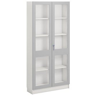 Norden FSC materiaalikaappi 2 lasiovea L100xS32xK210, valkoinen