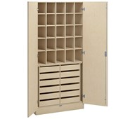 Norden tekstiilityökaappi L100xS47xK210, koivu