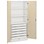 Norden materiaalikaappi 3 hyllytasoa ja 12 ltk L100xS47xK210, valkoinen