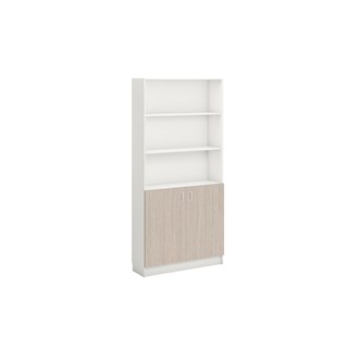 Norden FSC kirjahylly alakaapilla  L100xS32xK210, valkoinen