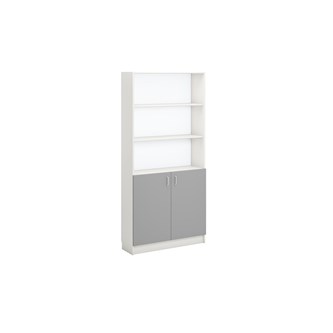 Norden FSC kirjahylly alakaapilla  L100xS32xK210, valkoinen