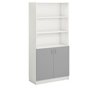 Norden FSC kirjahylly alakaapilla  L100xS47xK210, valkoinen