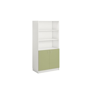 Norden FSC kirjahylly alakaapilla  L100xS60xK210, valkoinen