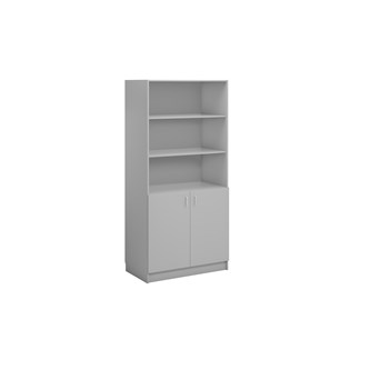 Norden FSC kirjahylly alakaapilla  L100xS60xK210, vaaleanharmaa