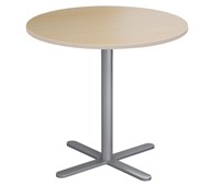 Cross X pilaripöytä ø 70 cm, HT, hopea jalusta