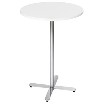 Cross X pilaripöytä ø 70 cm, HT, hopea jalusta