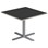 Cross X pilaripöytä 70 x 70 cm, HT, hopea jalusta