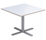 Cross X pilaripöytä 70 x 70 cm, HT, hopea jalusta