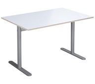 Cross T pilaripöytä 120 x 80 cm, HT, hopea jalusta