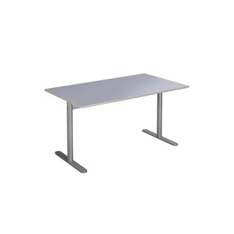 Cross T pilaripöytä 140 x 80 cm, HT, hopea jalusta