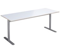 Cross T pilaripöytä 180 x 70 cm,  HT, hopea jalusta