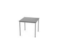 Multiflex BX C -pöytä, 80 x 80, K 80 cm, hopea jalusta