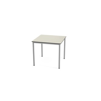 Multiflex BX C -pöytä 80 x 80, K 72 cm, hopea jalusta
