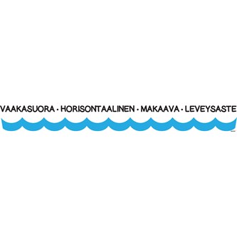 Aalto ja lokinaru tarra seinään