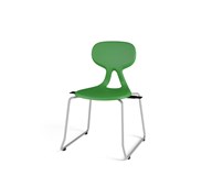 Poly-tuoli, medium, kehäjalalla, ist.kork. 45 cm, riviliittimillä