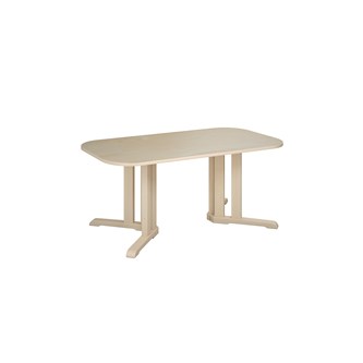Linnea pöytä Akustik laminaatti, koivu, pyöristetyt kulmat 140 x 80 cm, K 65 cm