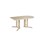 Linnea pöytä Akustik laminaatti, koivu, puoliovaali 140 x 80 cm, K 60 cm
