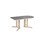 Linnea pöytä Akustik laminaatti, koivu, puoliovaali 140 x 80 cm, K 60 cm