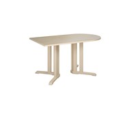 Linnea pöytä Akustik laminaatti, koivu, puoliovaali 140 x 80 cm, K 72 cm