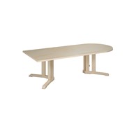 Linnea pöytä Akustik laminaatti, koivu, puoliovaali 180 x 80 cm, K 50 cm