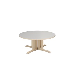 Linnea pöytä Akustik laminaatti, koivu, pyöreä Ø 120 cm, K 50 cm
