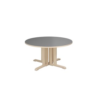 Linnea pöytä Akustik laminaatti, koivu, pyöreä Ø120 cm, K 65 cm