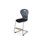 Karoline C -tuoli, large, ik 65 cm, hopea jalusta