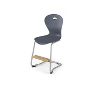 Karoline C -tuoli, large, ik 65 cm, hopea jalusta